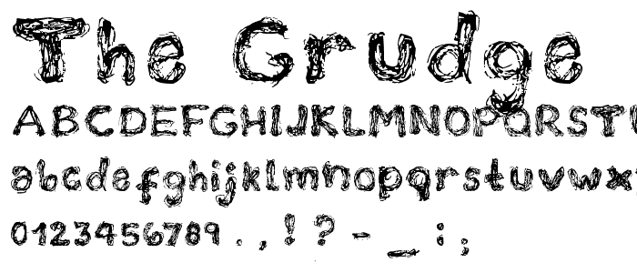The Grudge font